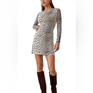 NWOT Reformation Kenmare Long Sleeve Knit Minidress